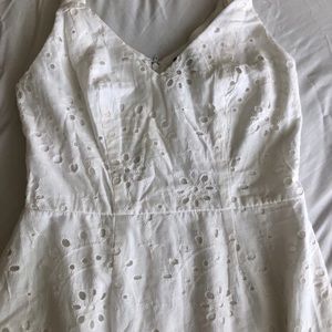 Eyelet White Graduation Dresss